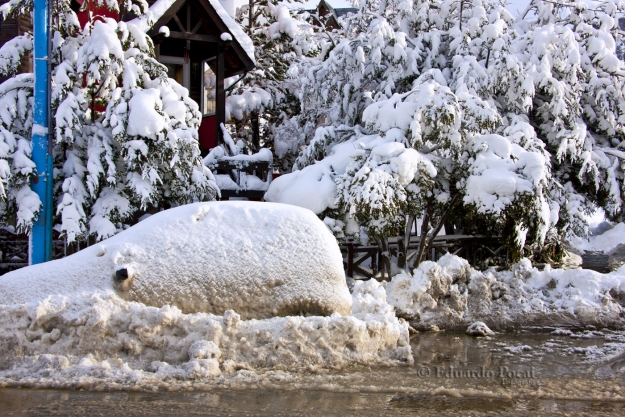 Un auto? o un muñeco de nieve?